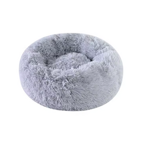 Panier en peluche rond
